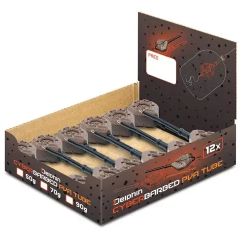 DELPHIN PLUMB CYBERBARBED PVA TUBE 90G