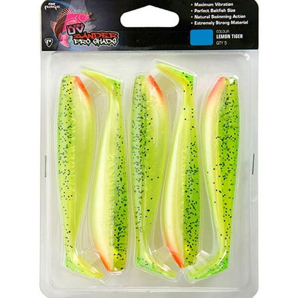 FOX SHAD RAGE ZANDER PRO ULTRA UV/7.5CM/LEMONTIGER/5BUC/BL
