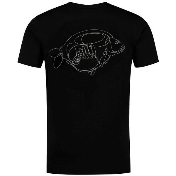 KORDA TRICOU ONE LINER TEE BLACK MAR.XXL
