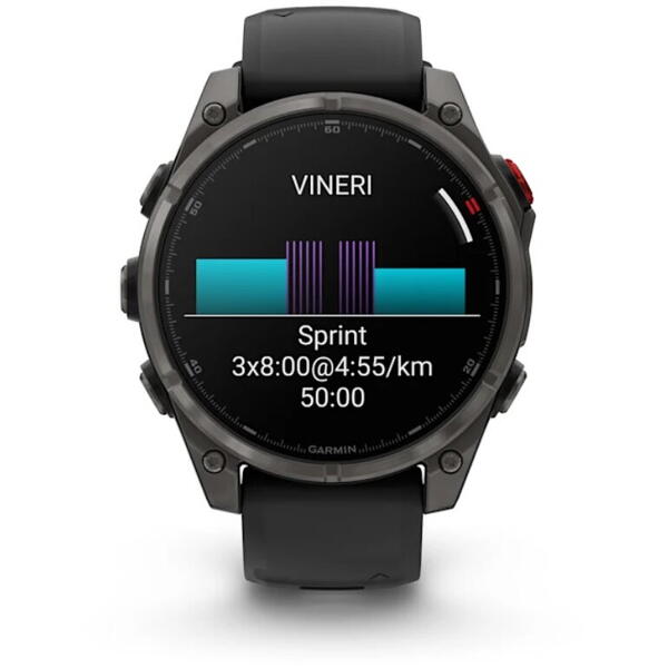 GARMIN FENIX 8 PRO AMOLED SAPPHIRE TITAN CUREA DIN SILICON GRAPHITE/BLACK 47MM EMEA