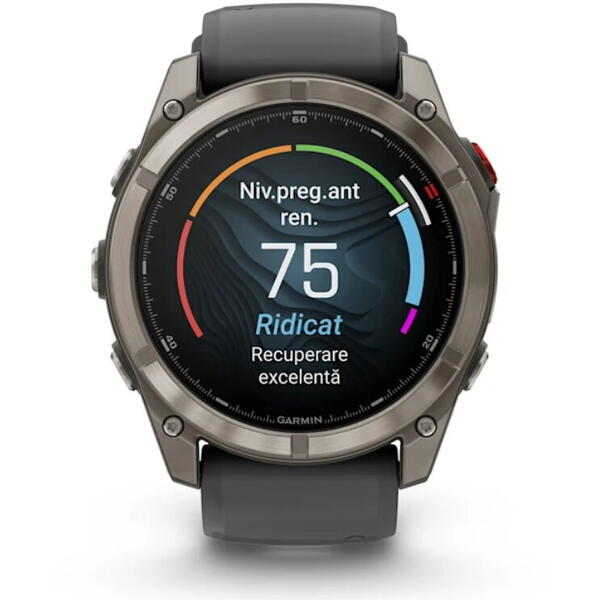 GARMIN FENIX 8 PRO AMOLED SAPPHIRE TITAN CUREA DIN SILICON GRAPHITE/BLACK 51MM EMEA