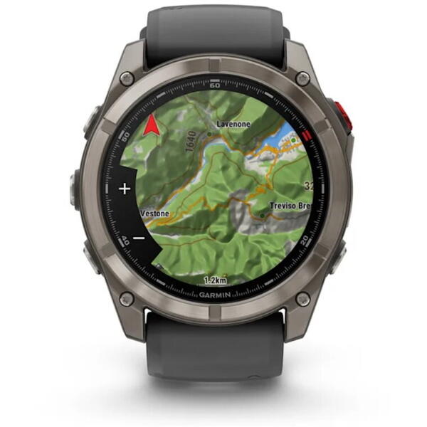 GARMIN FENIX 8 PRO AMOLED SAPPHIRE TITAN CUREA DIN SILICON GRAPHITE/BLACK 51MM EMEA