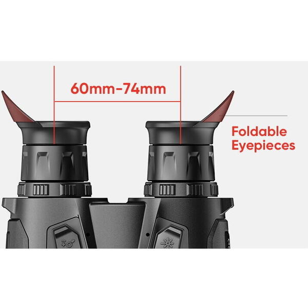 HIKMICRO BINOCLU VEDERE TERMICA HABROK 4K HE25L LRF 5,5-22X60  256X192 64GB