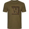 HARKILA TRICOU H-LOGO S/S DARK OLIVE MAR.M