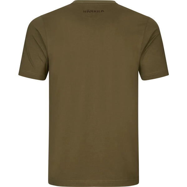 HARKILA TRICOU H-LOGO S/S DARK OLIVE MAR.L