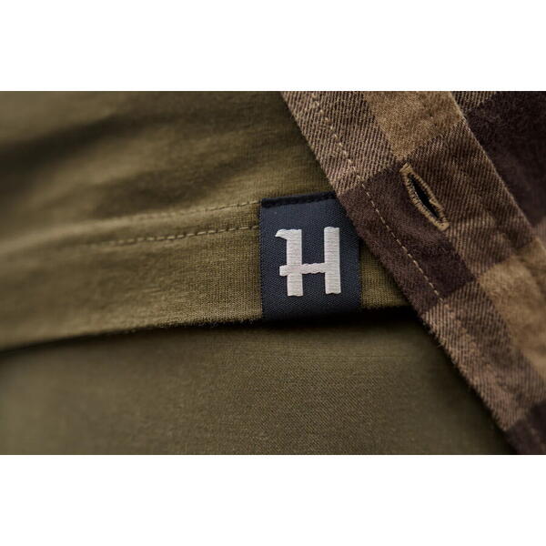 HARKILA TRICOU H-LOGO S/S DARK OLIVE MAR.L