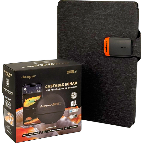 DEEPER SET SONAR SMART CHIRP+ 3.0 + INCARCATOR SOLAR 36W