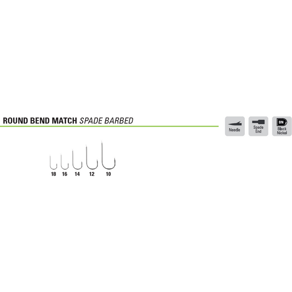 MUSTAD ULTRAPOINT ROUND BEND MATCH MAR.10 15BUC/PL
