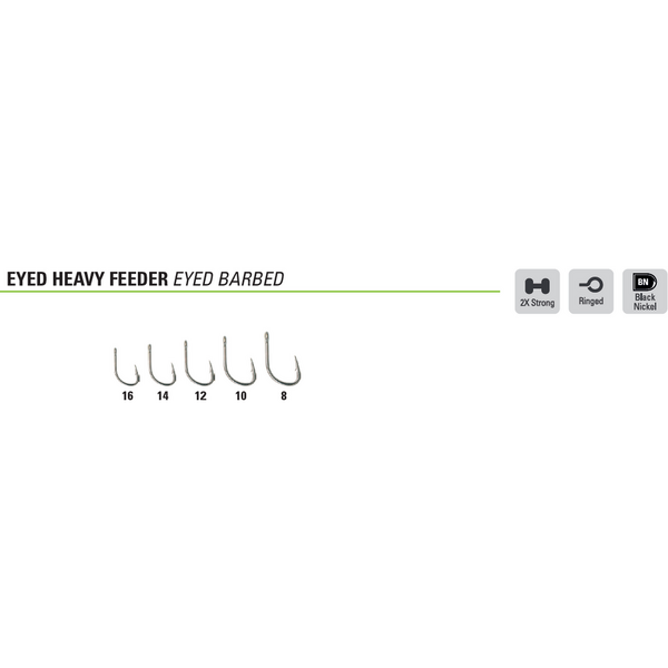 MUSTAD EYED HEAVY FEEDER MAR.8 15BUC/PL