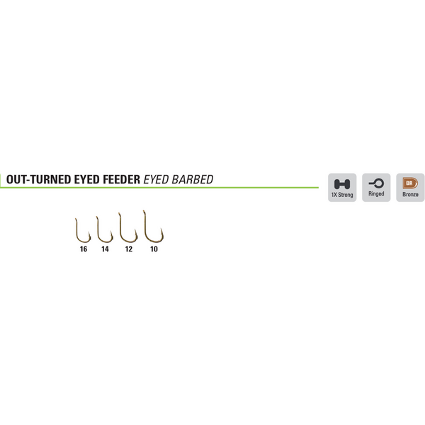 MUSTAD OUT TURNED EYED FEEDER MAR.16 15BUC/PL