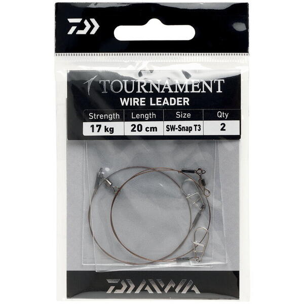 accesoriu pescuit rapitor DAIWA STRUNA BDL TN WIRE LEADER 20CM/8KG 2BUC/PL