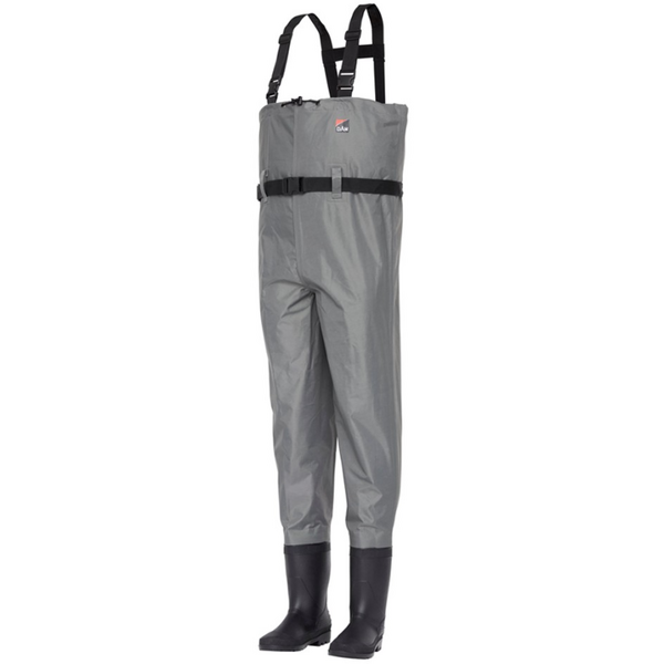 DAM CIZMA NYLON CHEST WADERS LIGHT GREY MAR.44/45