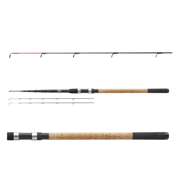 LANSETA DAIWA 6+2 TELE BLACK FEEDER 3,60M/120G