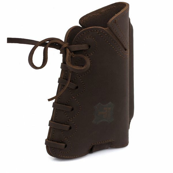 TAPEL PROTECTIE PAT ARMA PIELE CU INALTATOR 1,5CM CIOCOLATA