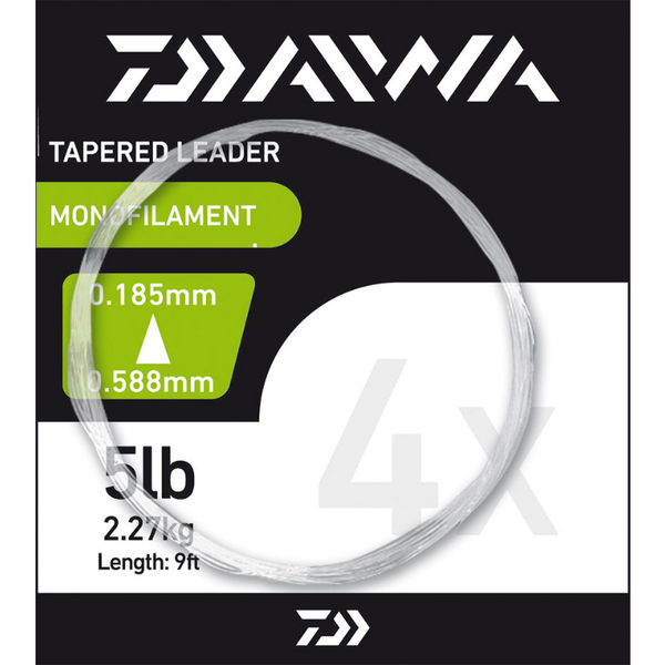 DAIWA FIR TAPERED MONO LEADER 0,205-0,54MM/6LB/274CM