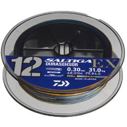 DAIWA FIR SALTIGA DURASENSOR X12 EX+SI3 MULTICOLOR 014MM/27LBS/300M