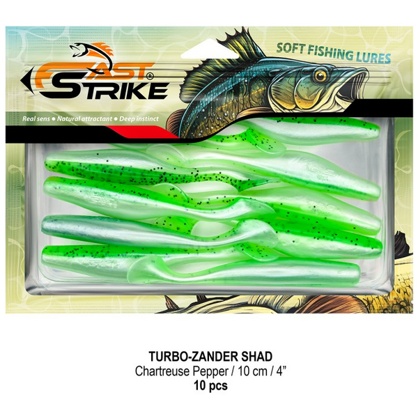 GIVADI SHAD FAST STRIKE TURBO ZANDER 10CM CHA.PEPPER 10BUC/PL
