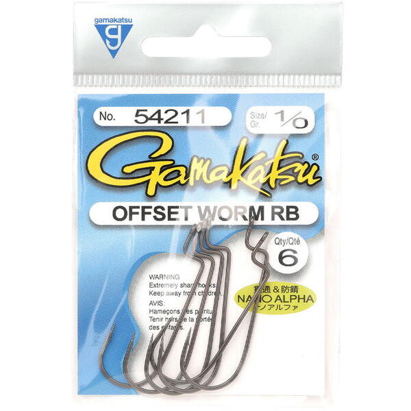 GAMAKATSU CARLIG OFFSET RB NANO ALPHA NR 1/0 6BUC/PL