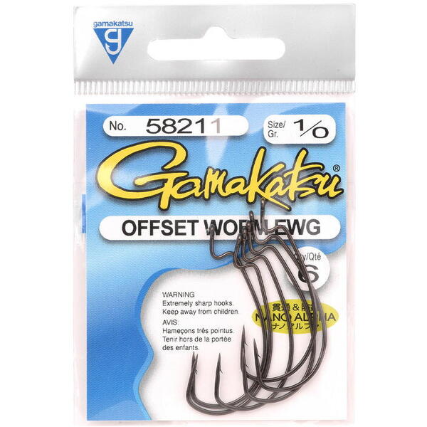 GAMAKATSU CARLIG OFFSET EWG NANO ALPHA NR 1/0 6BUC/PL