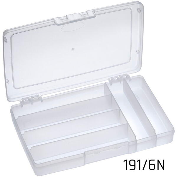 PLASTICA PANARO CUTIE 6 COMPART. FIXE PT. ACCESORII 24X15CM