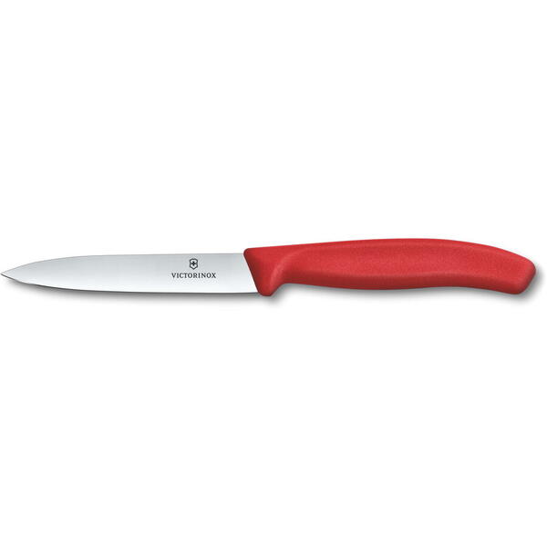 VICTORINOX CUTIT BUCATARIE LAMA=100MM ROSU