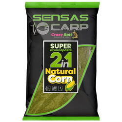 SENSAS NADA SUPER GROUND PASTE 2IN1 NATURAL CORN 1KG