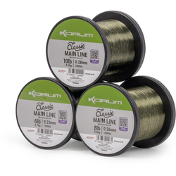FIR KORUM CLASSIC MAIN LINE 023MM/2,7KG/1000M DARK GREEN