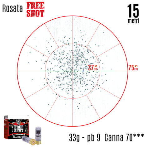 CHEDDITE CARTUS FREE SHOTS CAL.12/70/33G/1,9MM(10)