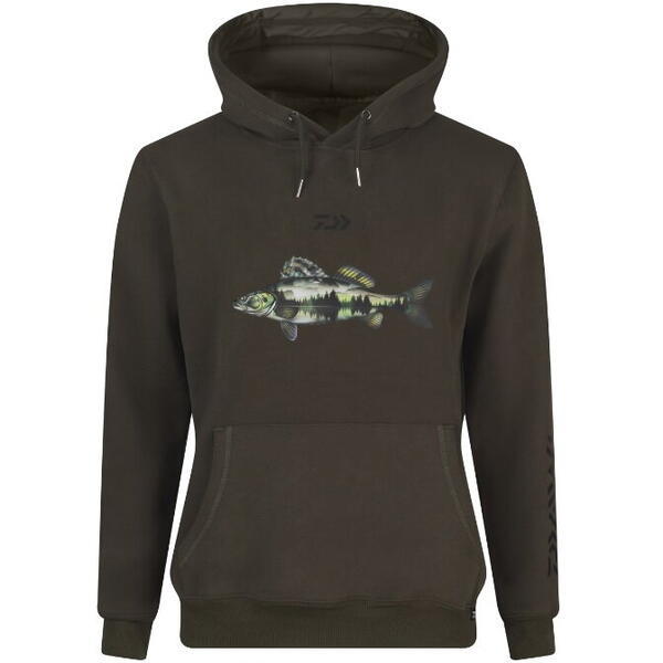 DAIWA HANORAC D-VEC HOODIE ZANDER DARK OLIVE MAR.L