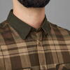 HARKILA CAMASA PAJALA SHIRT  BEIGE W/BROWN MAR.XL