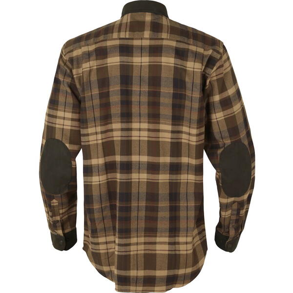 HARKILA CAMASA PAJALA SHIRT  BEIGE W/BROWN MAR.XL