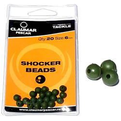ARROW INT. BILUTE CAUCIUC SHOCKER BEADS KAKI 6MM 20BUC/PL