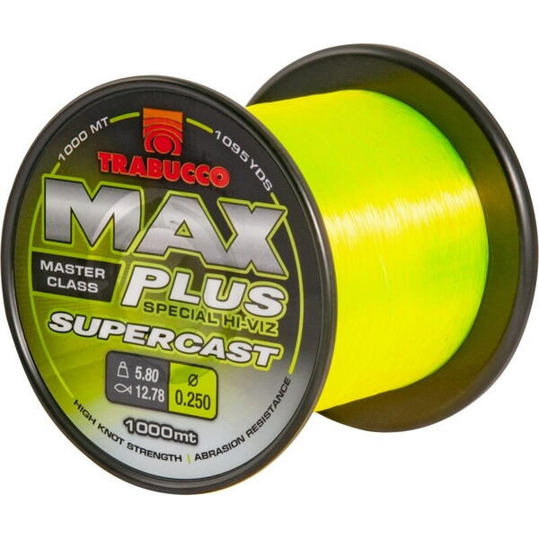 TRABUCCO FIR MAX PLUS SUPERCAST HI-VIZ FLUO 028MM/6,85KG/1000M