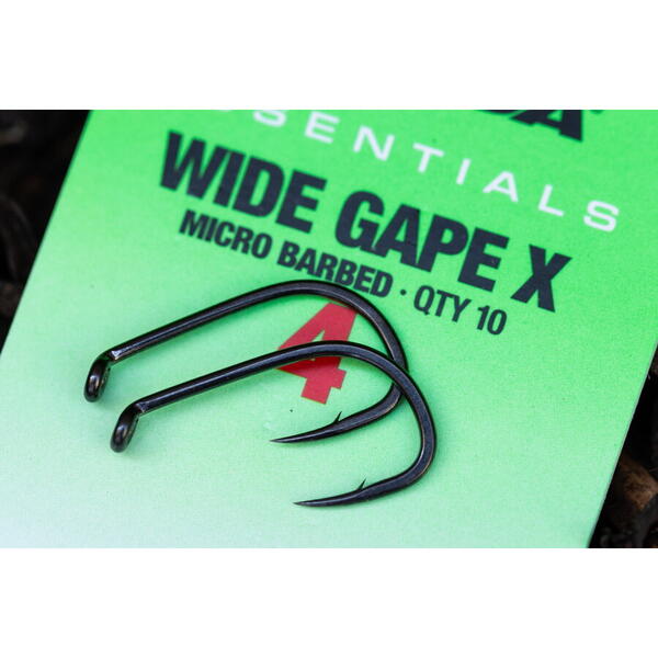 KORDA CARLIG ESSENTIALS WIDE GAPE X BARBED NR.4 10BUC/PL