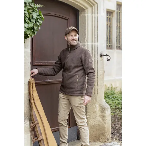 BLASER JACHETA PAMIR KNIT ARGALI DARK BROWN MAR.M(657)