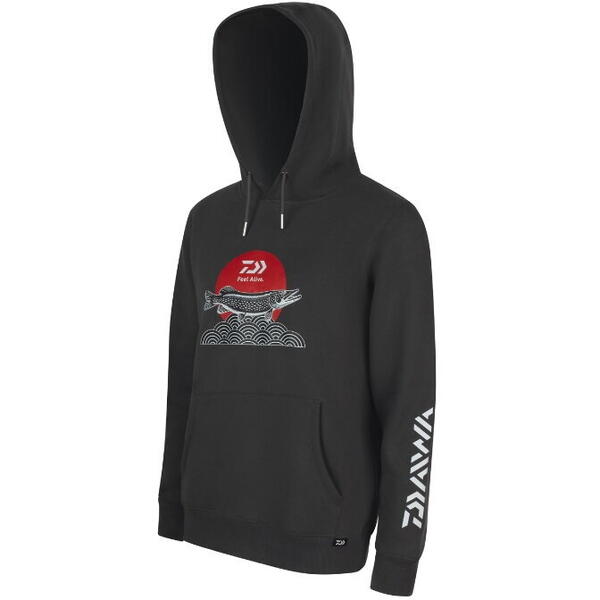 DAIWA HANORAC HOODIE JAPAN PIKE CHARCOAL MAR.XL