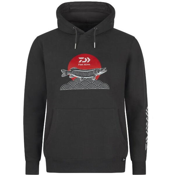 DAIWA HANORAC HOODIE JAPAN PIKE CHARCOAL MAR.XL
